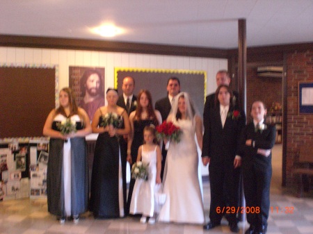 Ashley's wedding party, June 29,2008