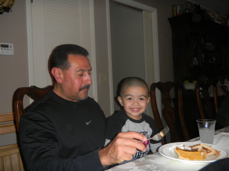 buddy always happy when it comes to dessert