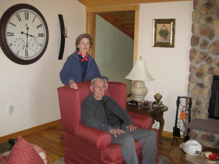 Aunt Mary & Uncle Johnny at our cabin