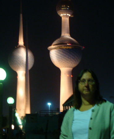 Me in front of The Kuwait Towers