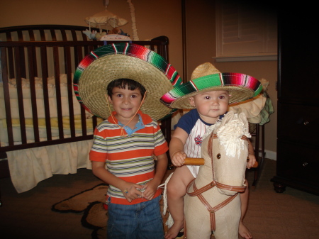 My vaqueros (cowboys).