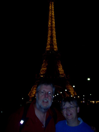 Judy and Jim at the Eiffel tower