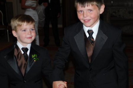 Ring Bearers Zachary and Scott