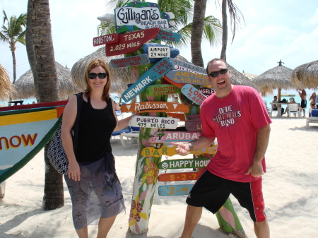 Leslie and Paul Benjes in Aruba