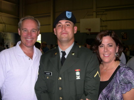 My soldier son with proud Mom and Dad