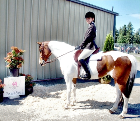 Daughter Miyuki and horse "Lexi"