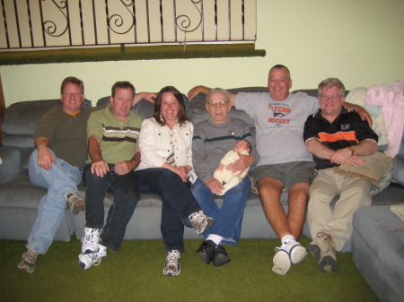 Terence,Tim,Bridget,Dad/Luke,Harry andMe