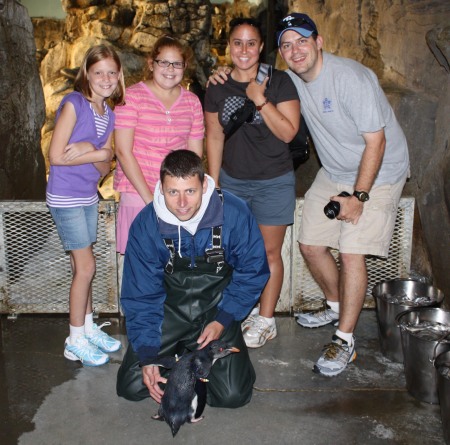 Gary and his family at Sea World