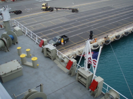 view from the boat deck