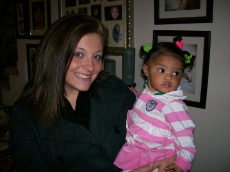 Tera with her daughter "Kerianna" 1rst Birthda
