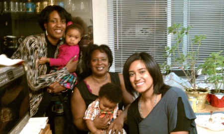 My sister Veronica and family..