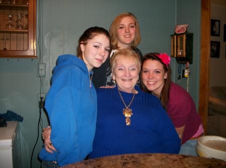 Jo ann and 3 of my Granddaughters, Billie jo, Sasha and Kristen