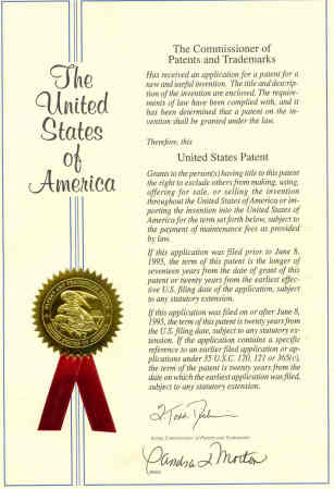 My 1st U.S. Patent