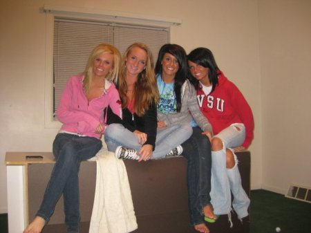 Paige, Alyssa, Courtney, and Kelsey