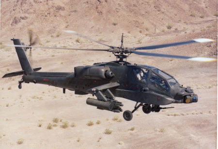 Larry Flying Apache in Arizona Desert