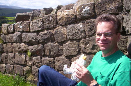 Hiking Hadrian's wall with Rob