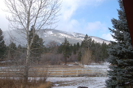 View looking west off porch.