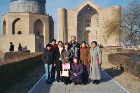 Students and I in Kazakhstan