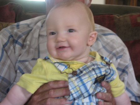 Landon, great grandson at Easter 2011
