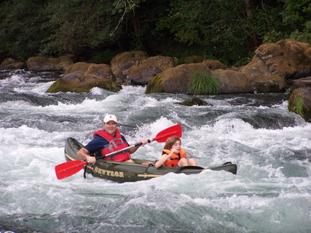 River Rafting in Oregon w/my oldest Andrew