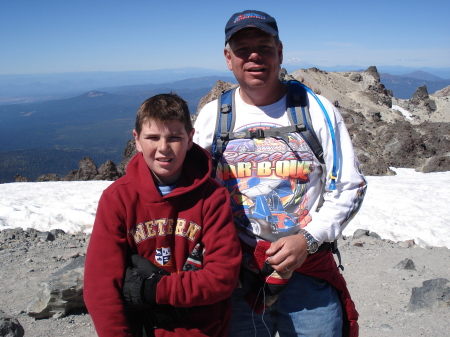 Andrew & Ed at the top of Mt Lassen
