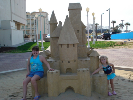 Playing at the beach