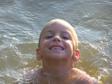 Noah at lake 2008
