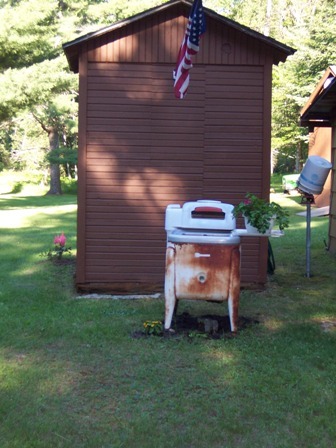 Recycled ringer washer