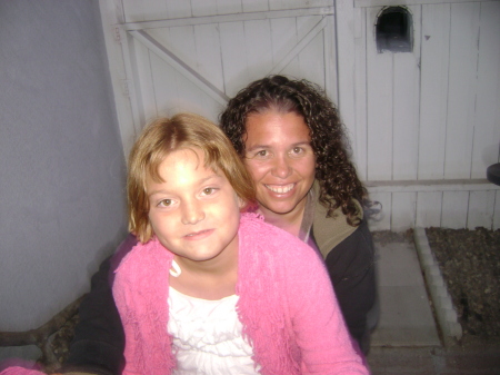 My Neice and I in Lompoc for Flower Festival