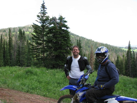 Brent Wiese and I  Dirtbiking July 2007