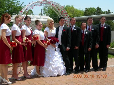 kimberly's wedding party