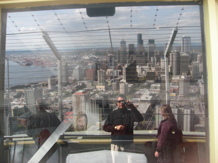 Seattle skyline reflection