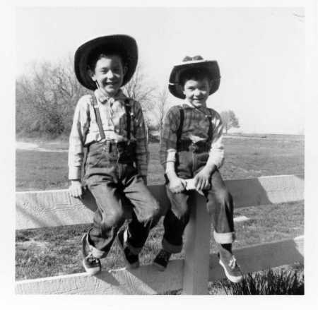 Me, on the right and my twin , Steven 1955?