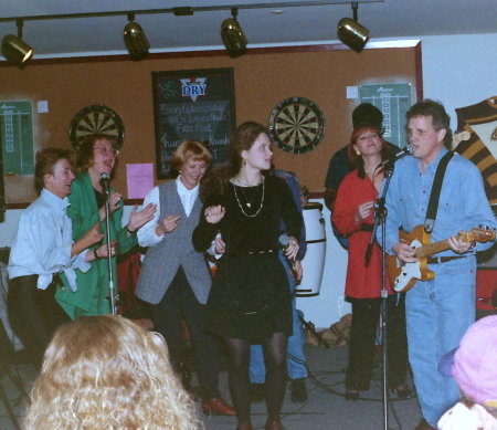 1995 Jam with daughter Christine and friends