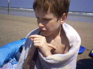 Christian at the beach