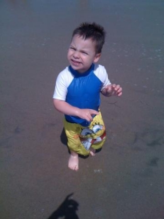 D at the beach!