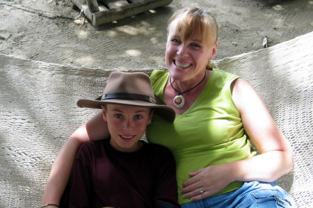 With my son Joey in Costa Rica