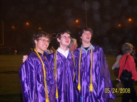 David & Best Friends at their Graduation 2008