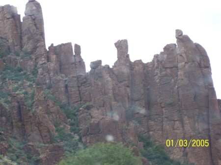 devils canyon through a dirty windshield!