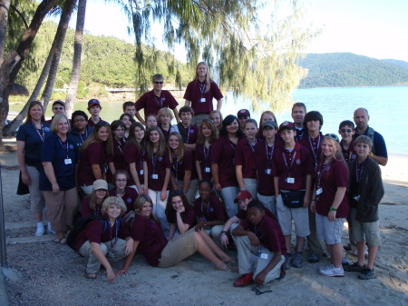 Group Shot at Long Island, Whitsundays