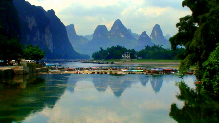 karst formations in Guangxi China