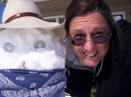 Me and my redneck snowman