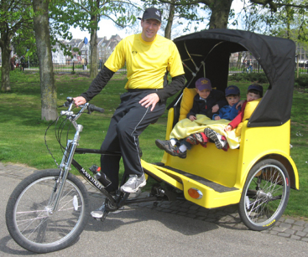 The PediCab and The boys!