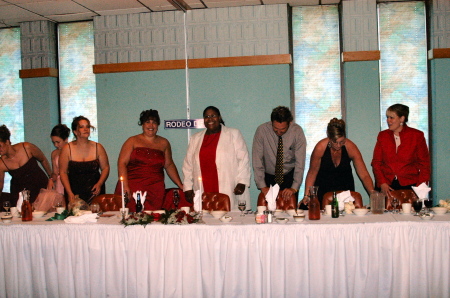 Head table at our wedding reception.