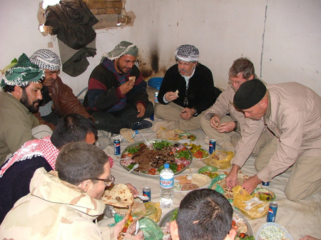 Enjoy a good Kurdish Meal with the co-workers