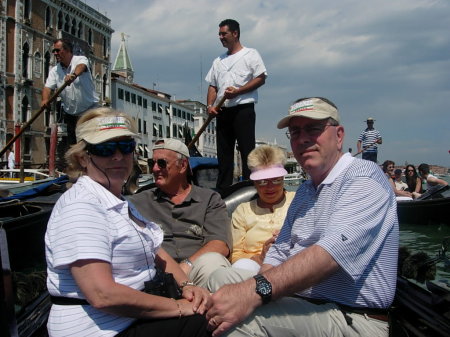 Gondola ride on the Grand Canal in Venice, Ita