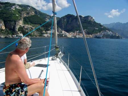 sailing into procida june 2008