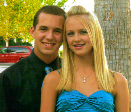 my son, michael and his Homecoming date,ashley