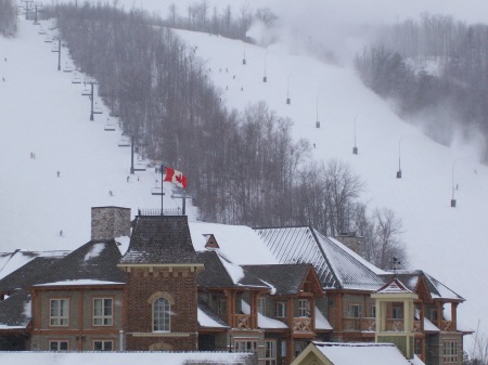 slope view over hotel