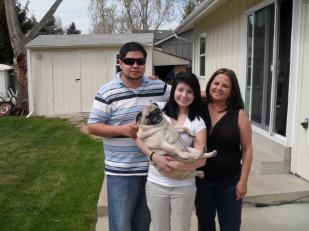 Lisa - Daughter & Son with our dog Lilly